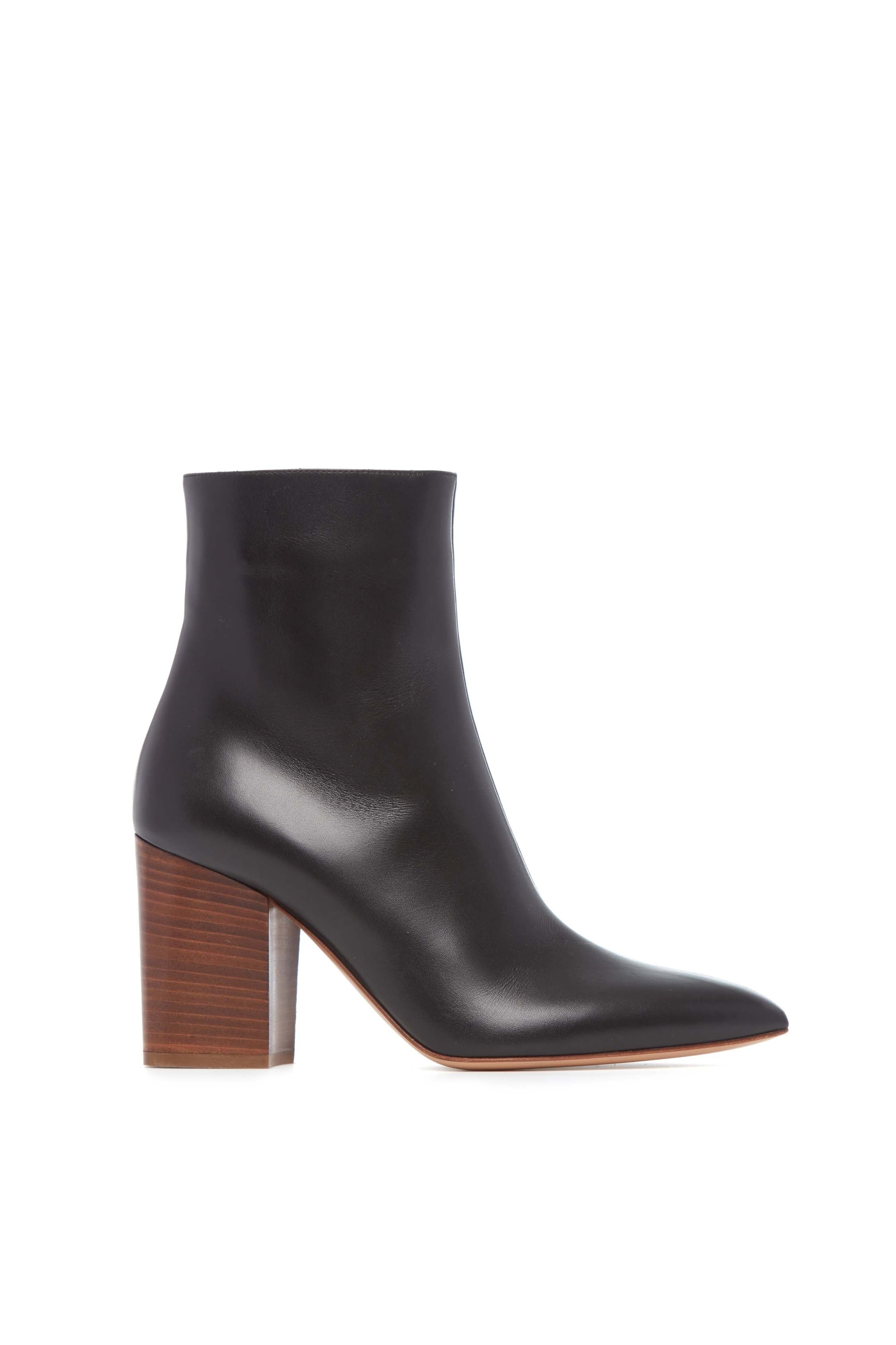 Rio Heeled Boot in Black Leather - 1