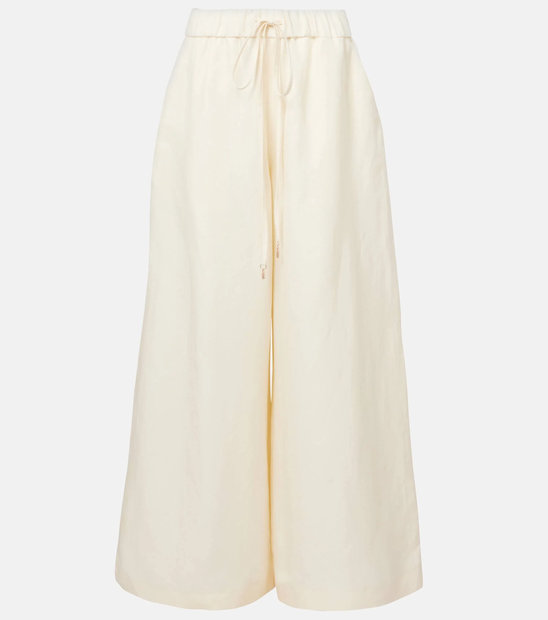 Gelos linen and silk wide-leg pants - 1