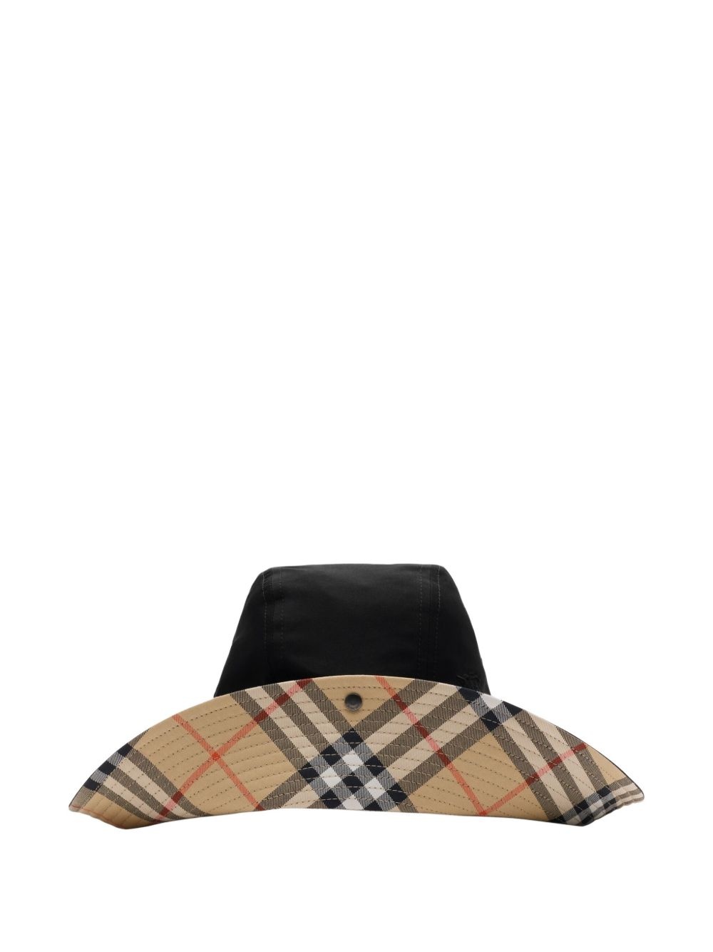 check brim gabardine hat - 3