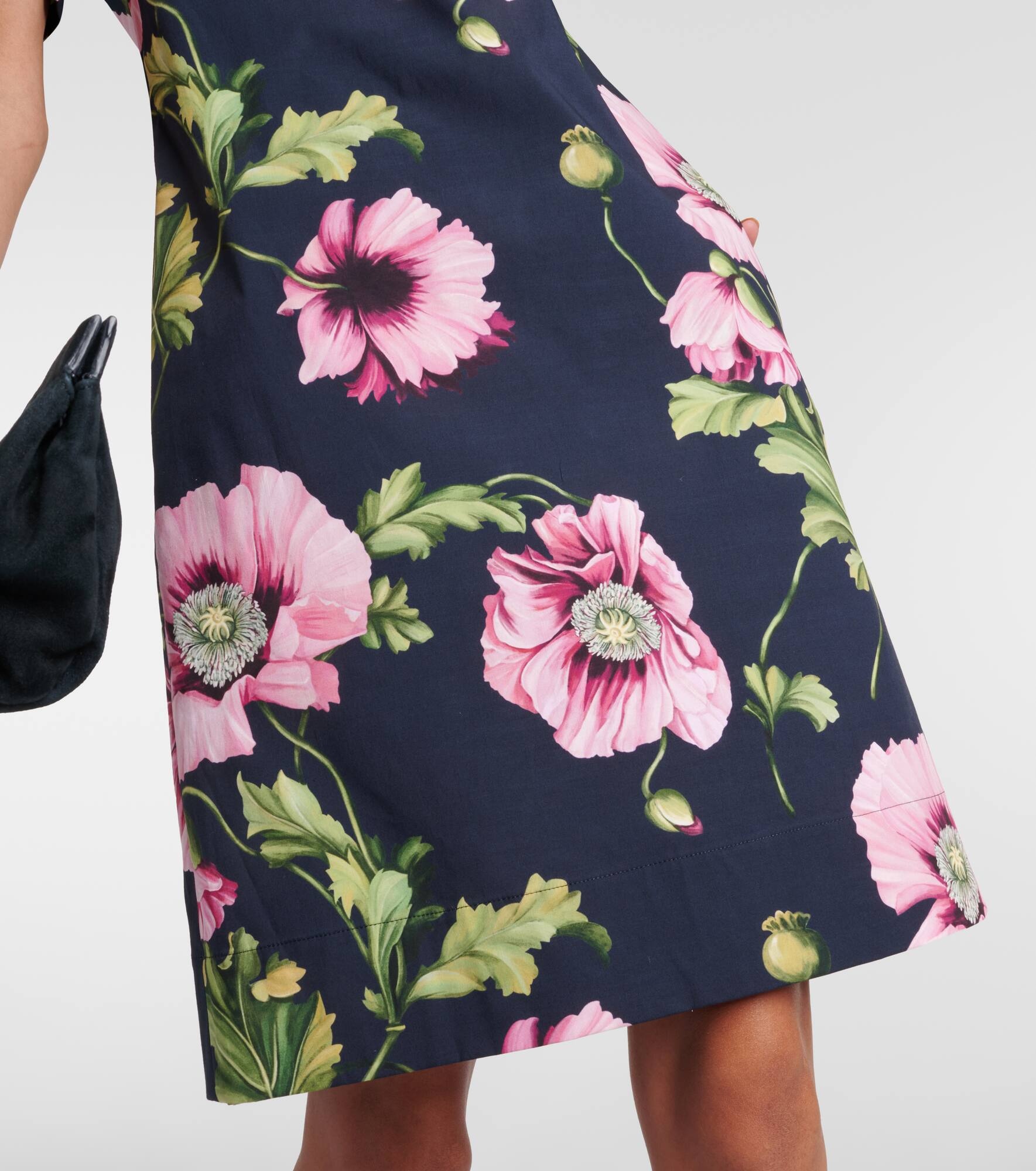 Floral cotton-blend minidress - 5