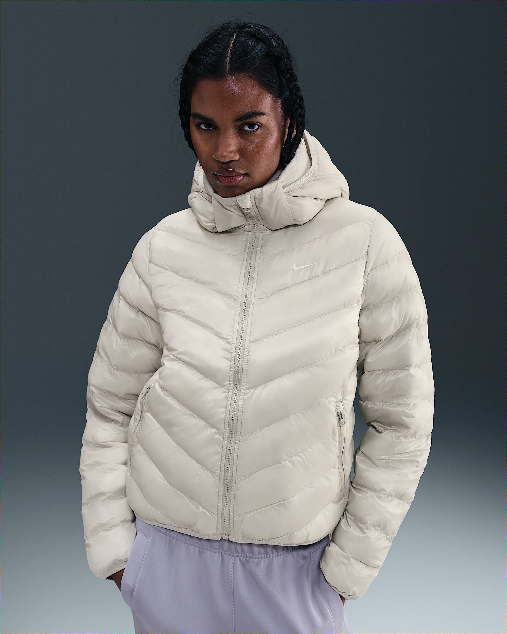 Nike Sportswear Windpuffer Women's Therma-FIT Hooded Puffer - 1