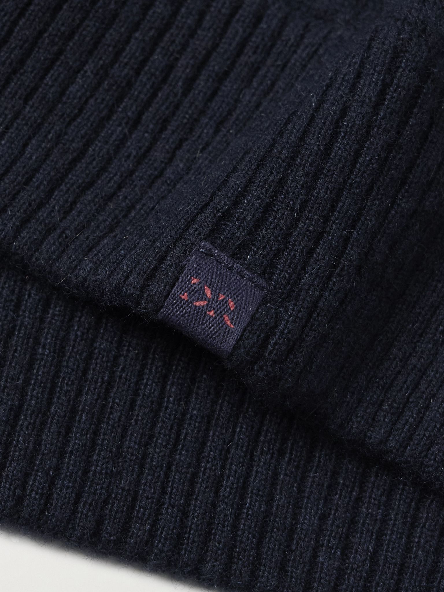 Finley Cashmere Zip-Up Hoodie Navy - 4