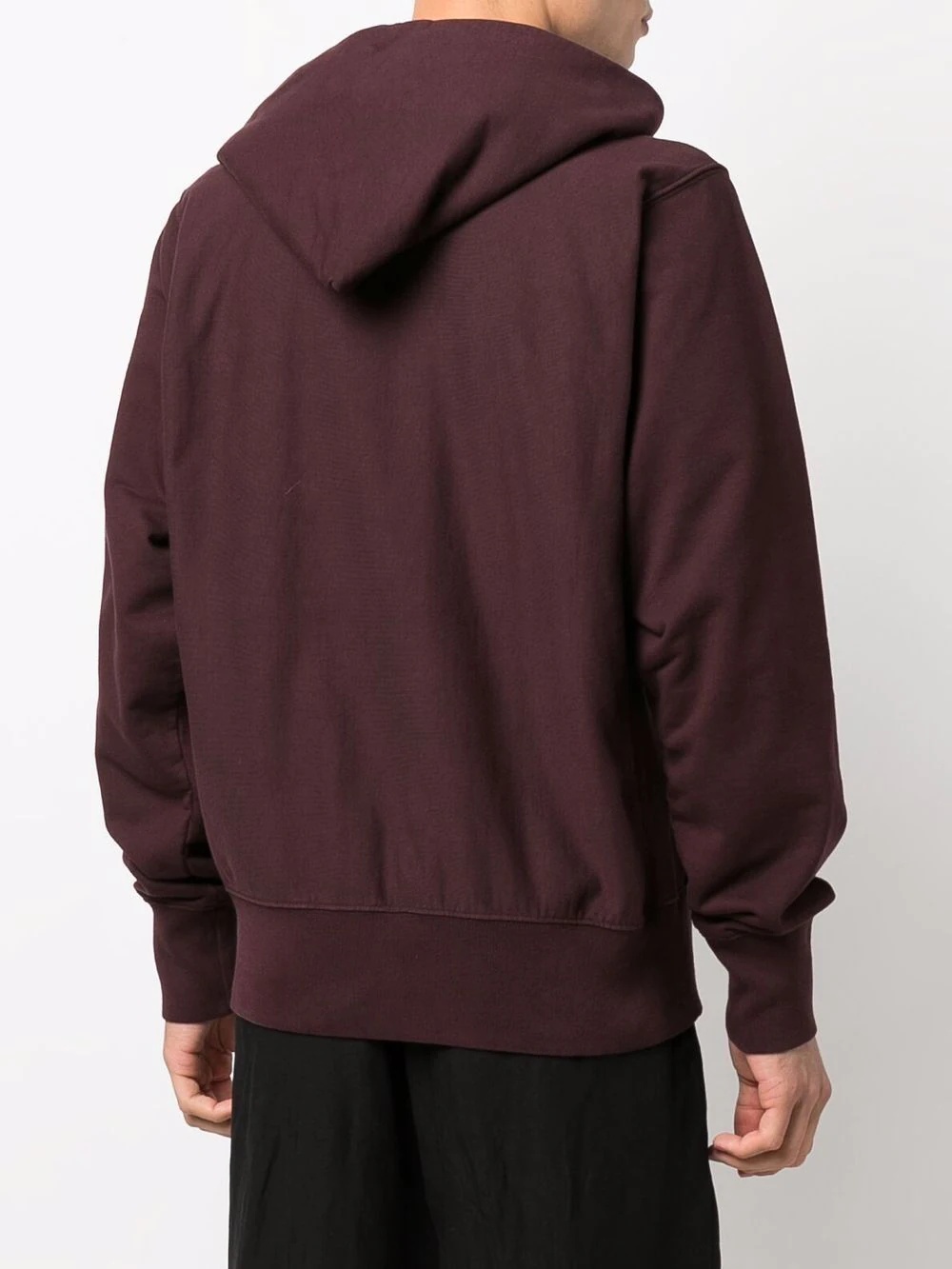 zip-up cotton hoodie - 4