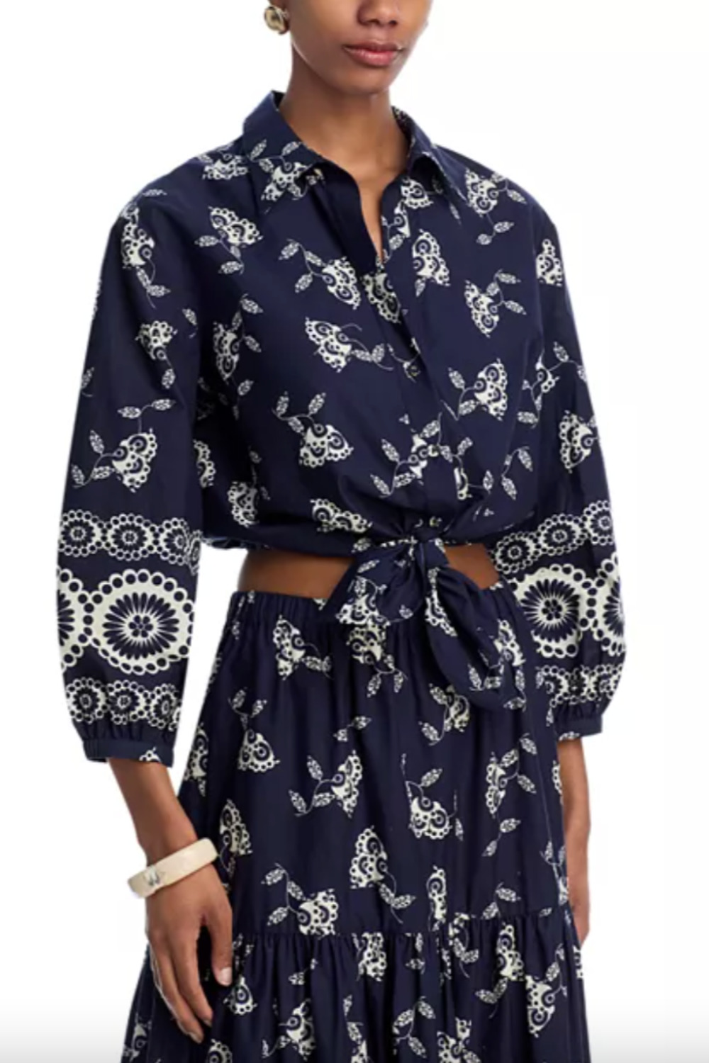 Rumson Top Floret Evening Blue - 1