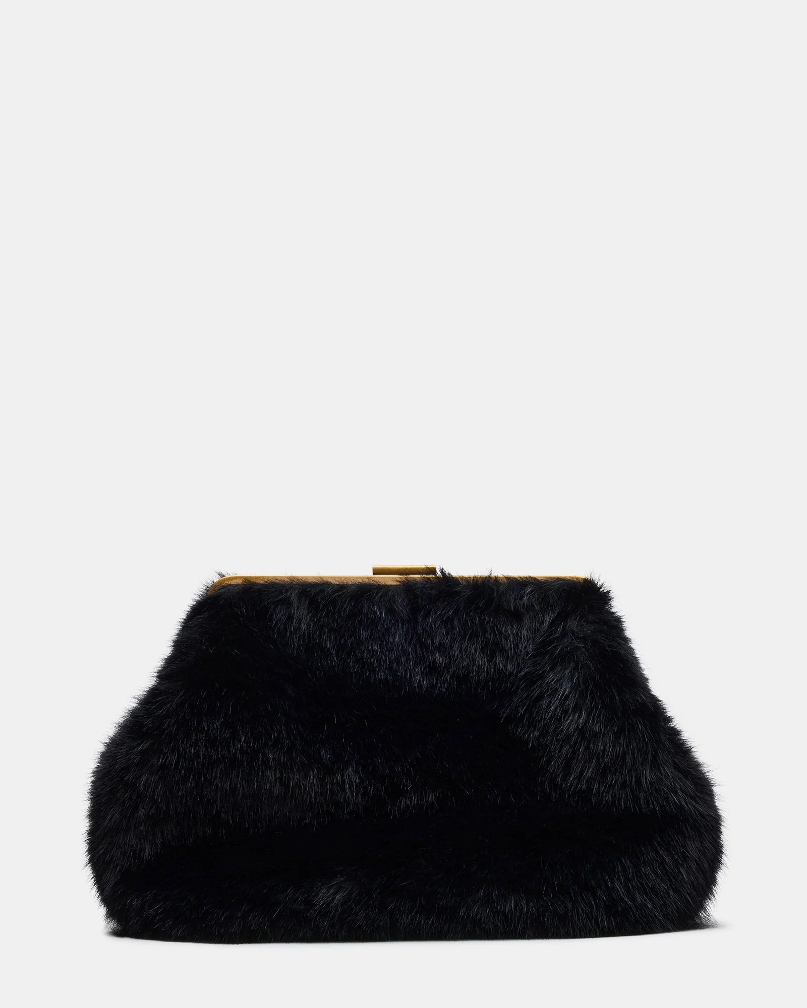 SEFINA FAUX FUR BAG BLACK - 1