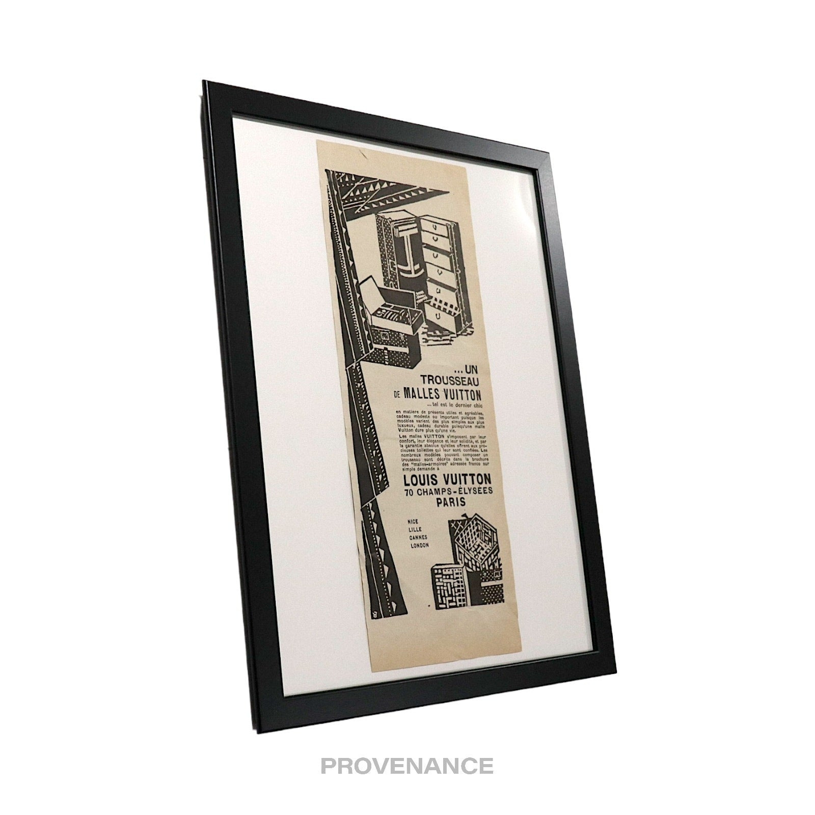 Louis Vuitton Antique Vintage Newsprint Ad - Wardrobe - 2
