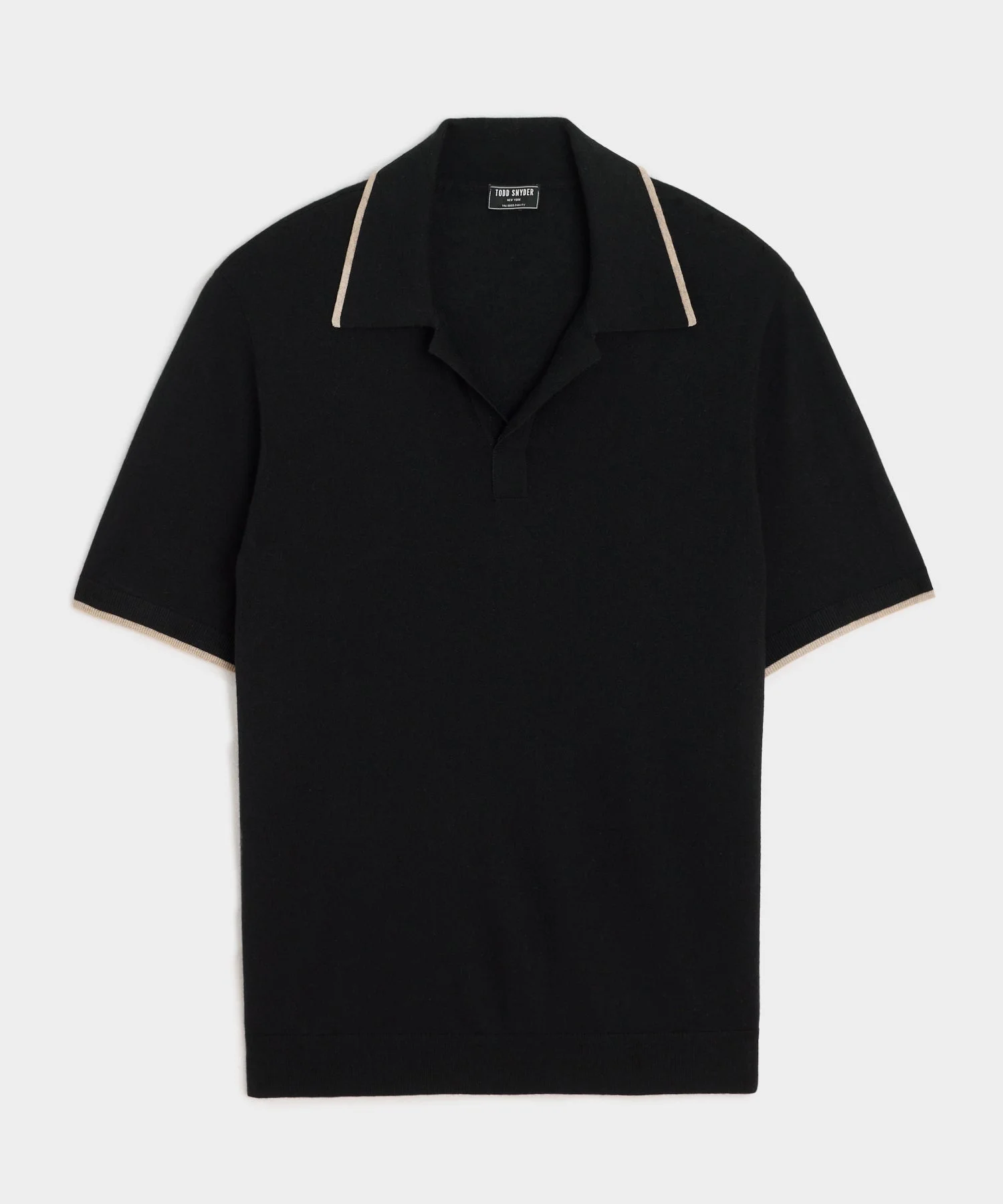 Silk-Cashmere Tipped Montauk Sweater Polo - 1