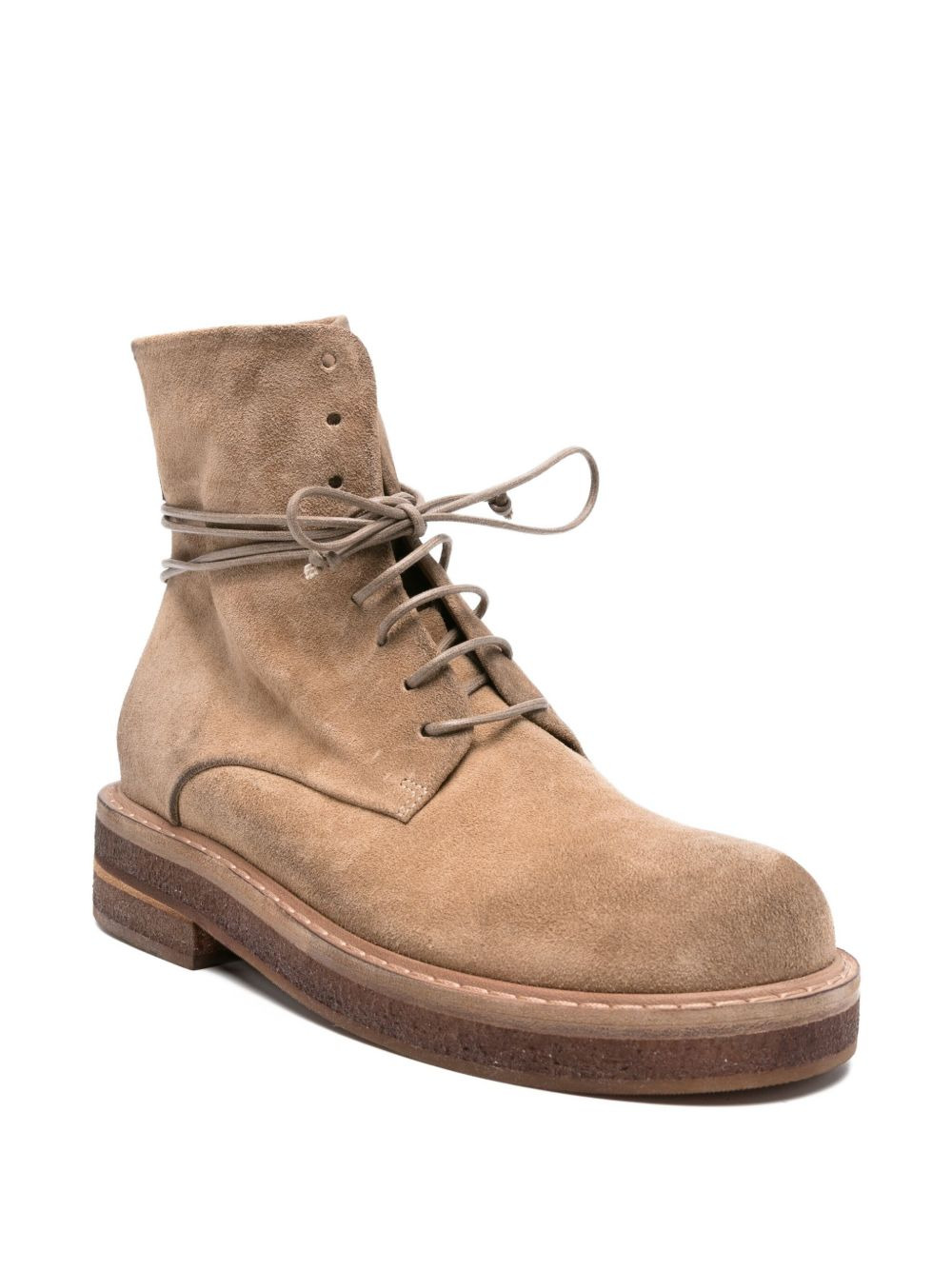 lace-up suede combat boots - 2
