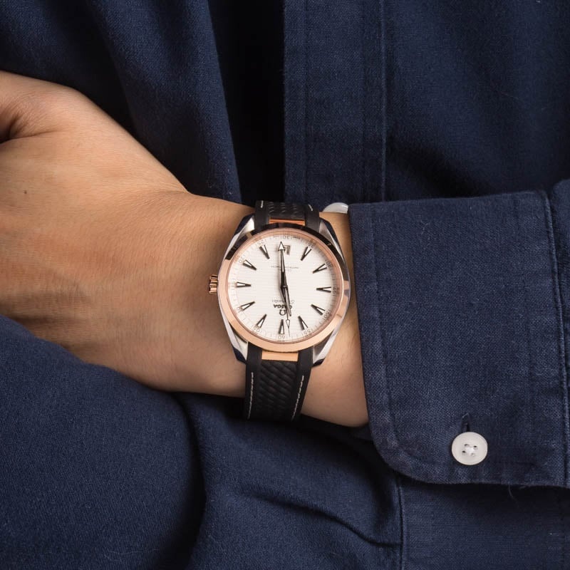 Omega Seamaster Aqua Terra 150M Sedna Gold & Steel - 5