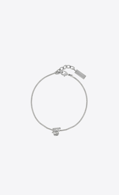 SAINT LAURENT opyum twist bracelet in metal outlook