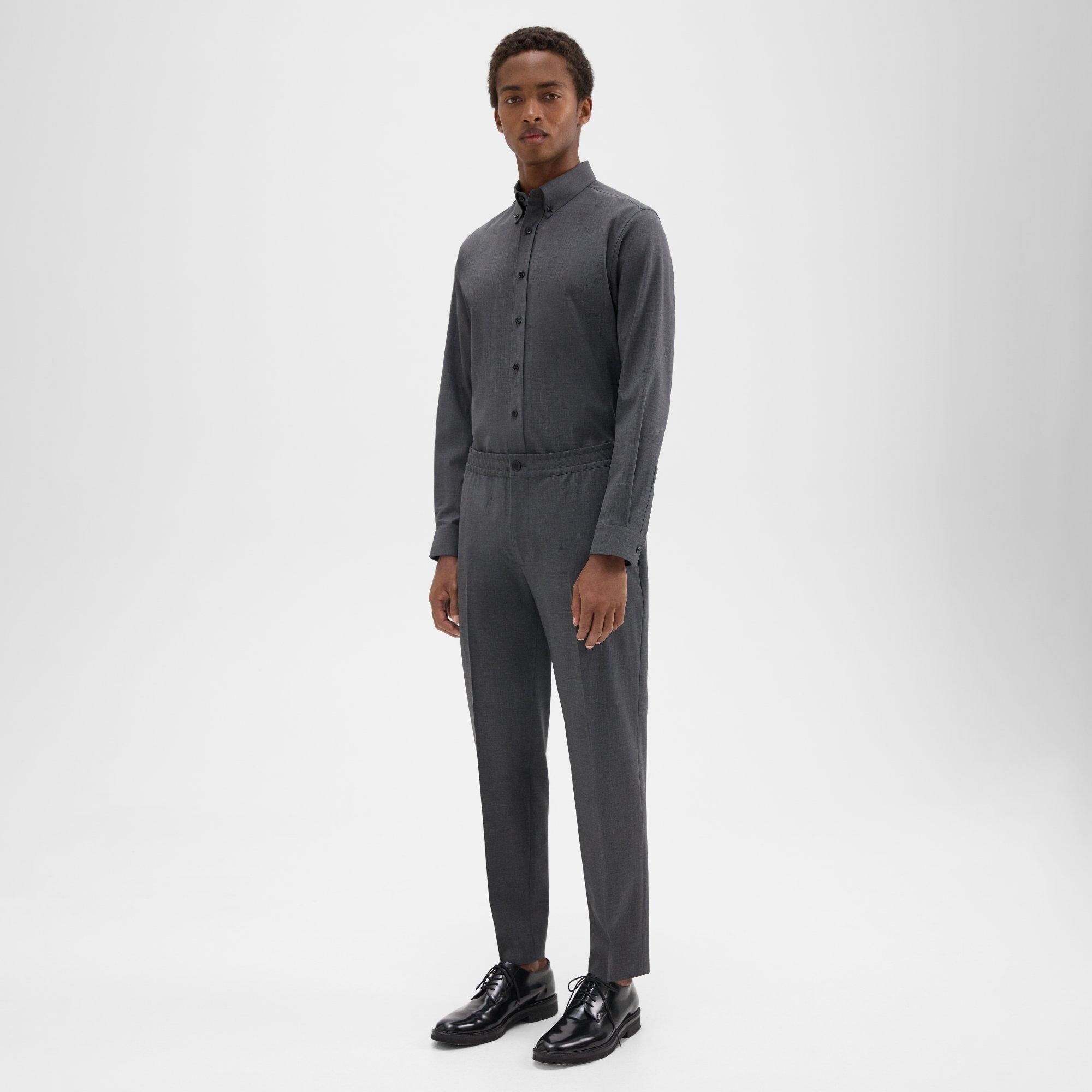 Larin Drawstring Pant in Stretch Wool - 3