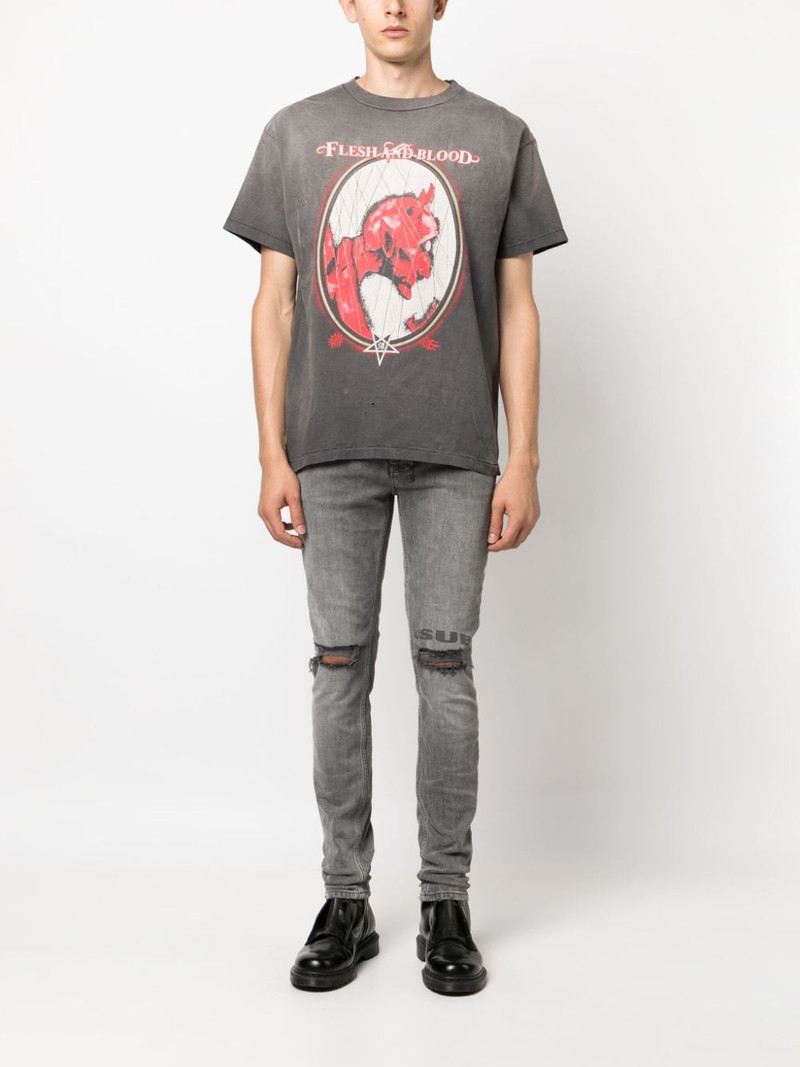 SAINT M×××××× graphic-print cotton T-shirt outlook