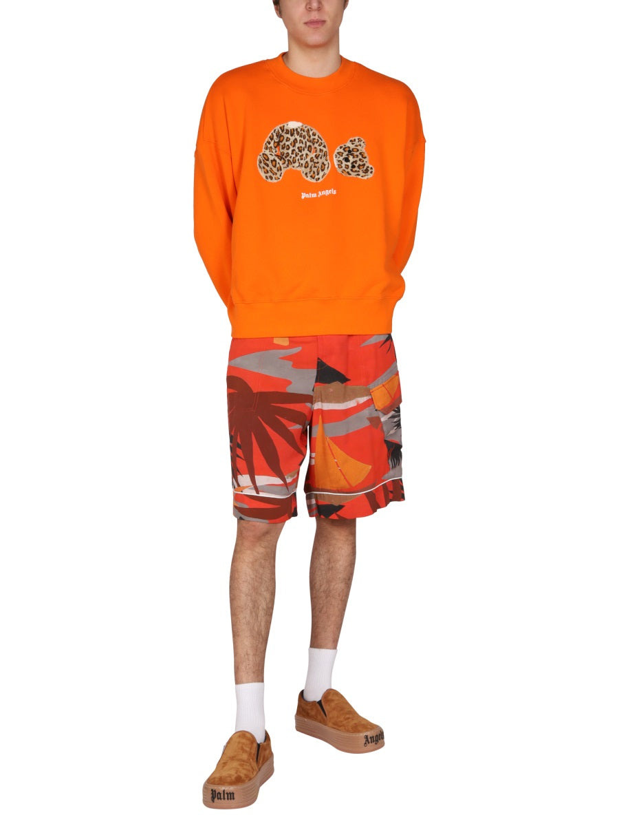 Palm Angels Men Cargo Bermuda Shorts - 2