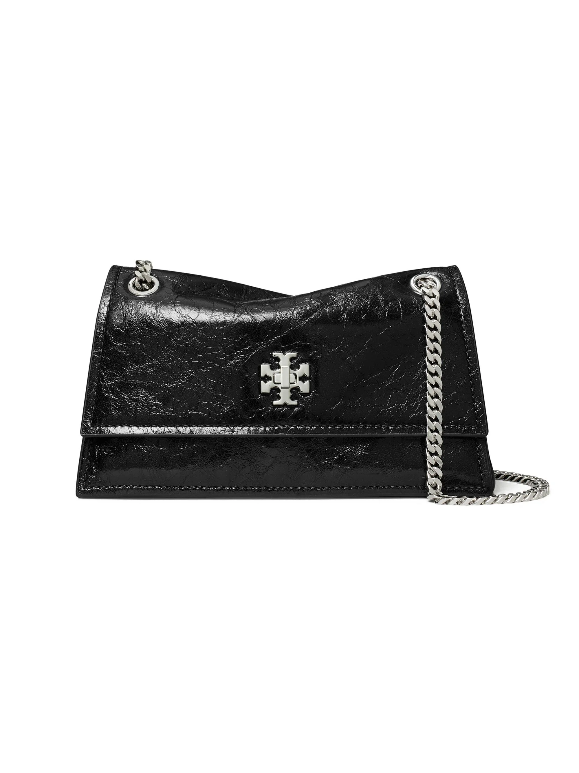 Women's Mini Kira Leather Shoulder Bag - Black - 1