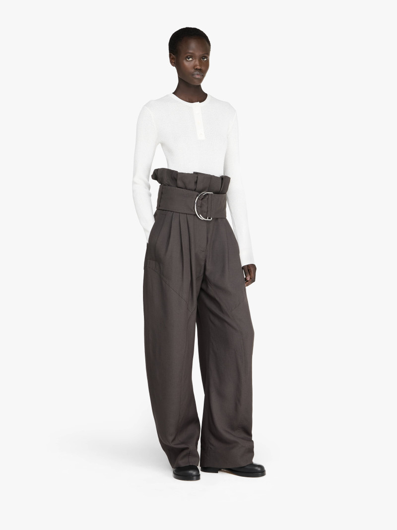 JW Anderson GATHERED WAIST D-RING TROUSERS outlook