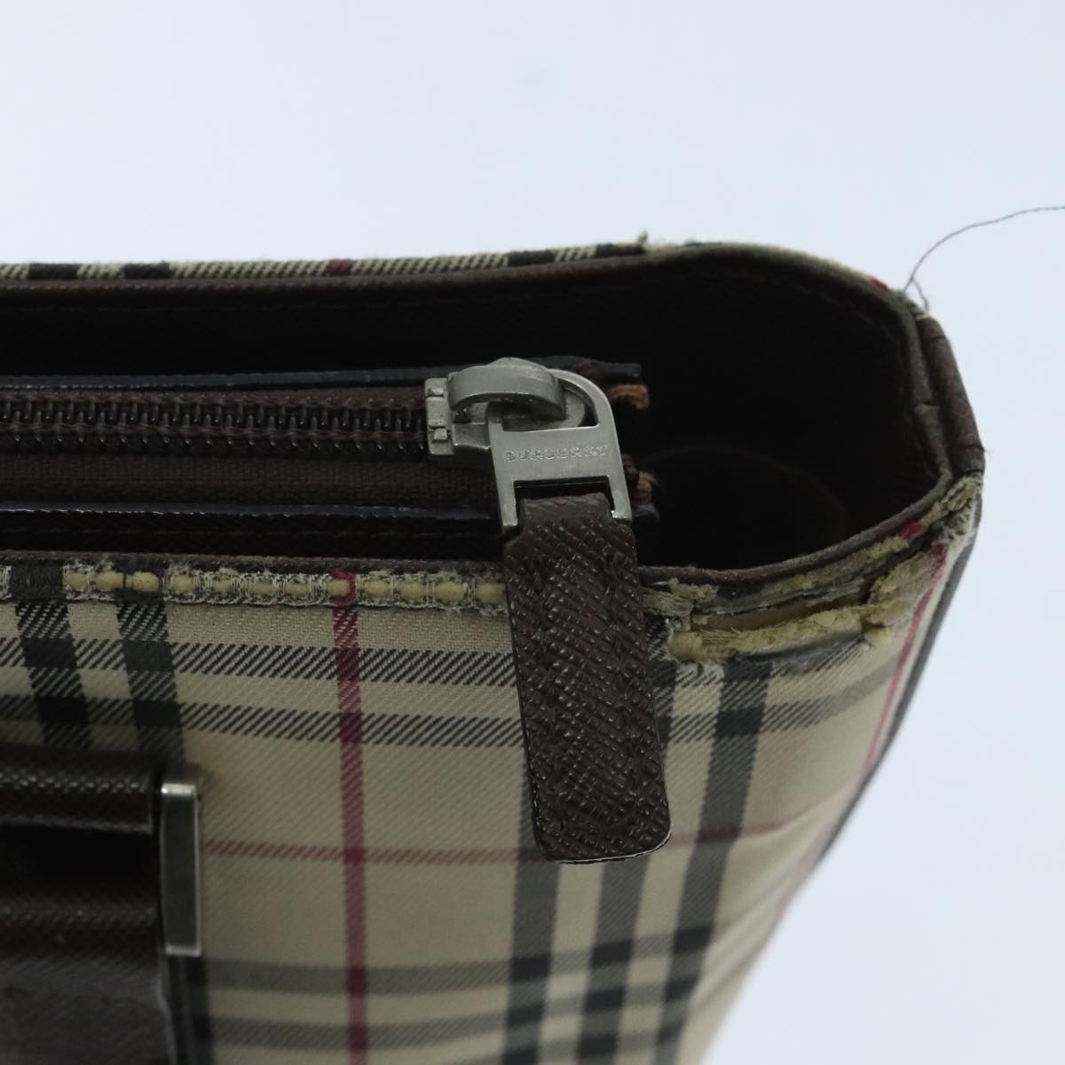 Burberry Nova Check Tote Bag Canvas Beige - 15