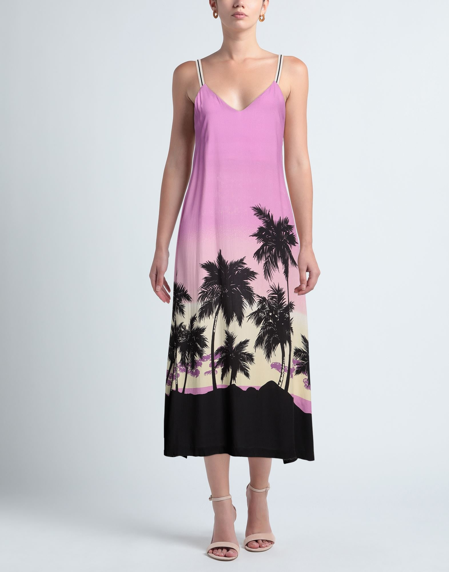 Pink Women's Midi Dress - 2