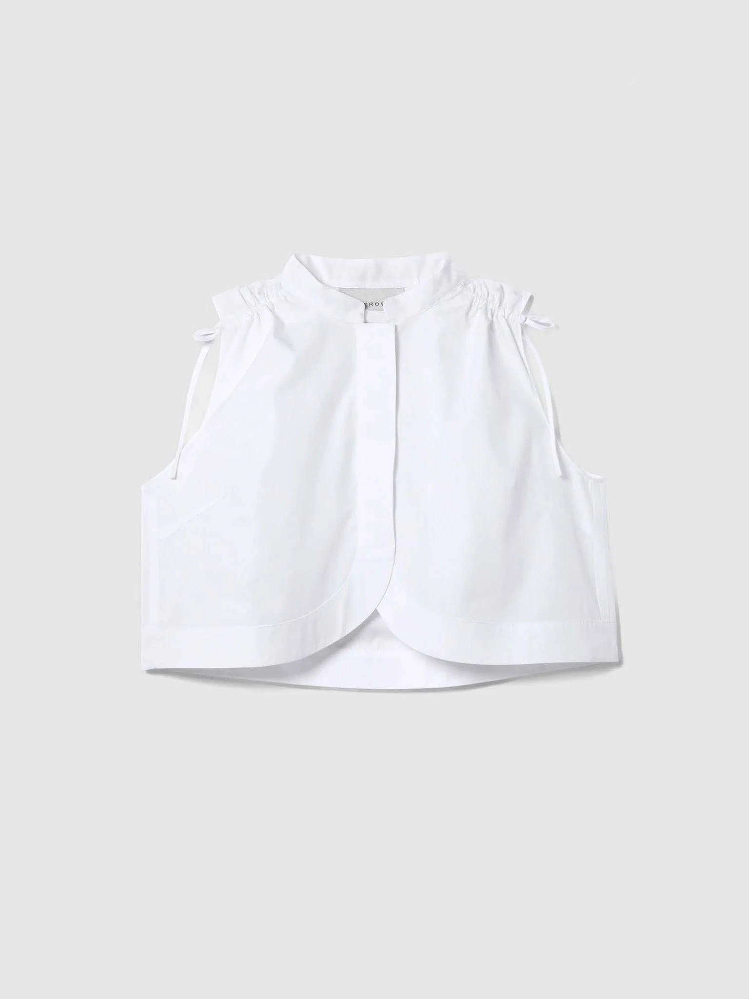 MAYA CROPPED COTTON SHIRT - 1