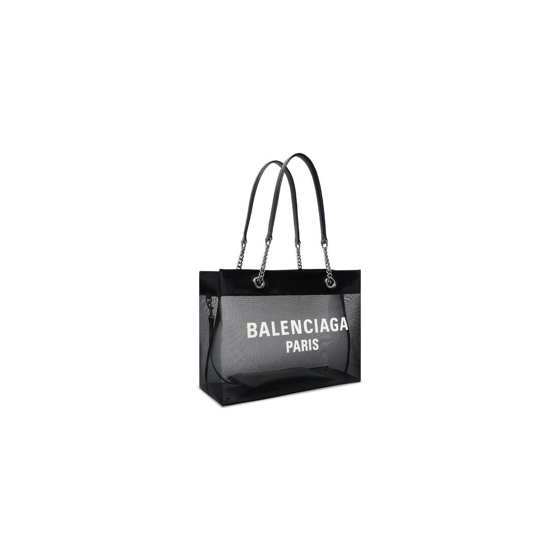 BALENCIAGA Duty Free Medium Tote Bag in Black | REVERSIBLE