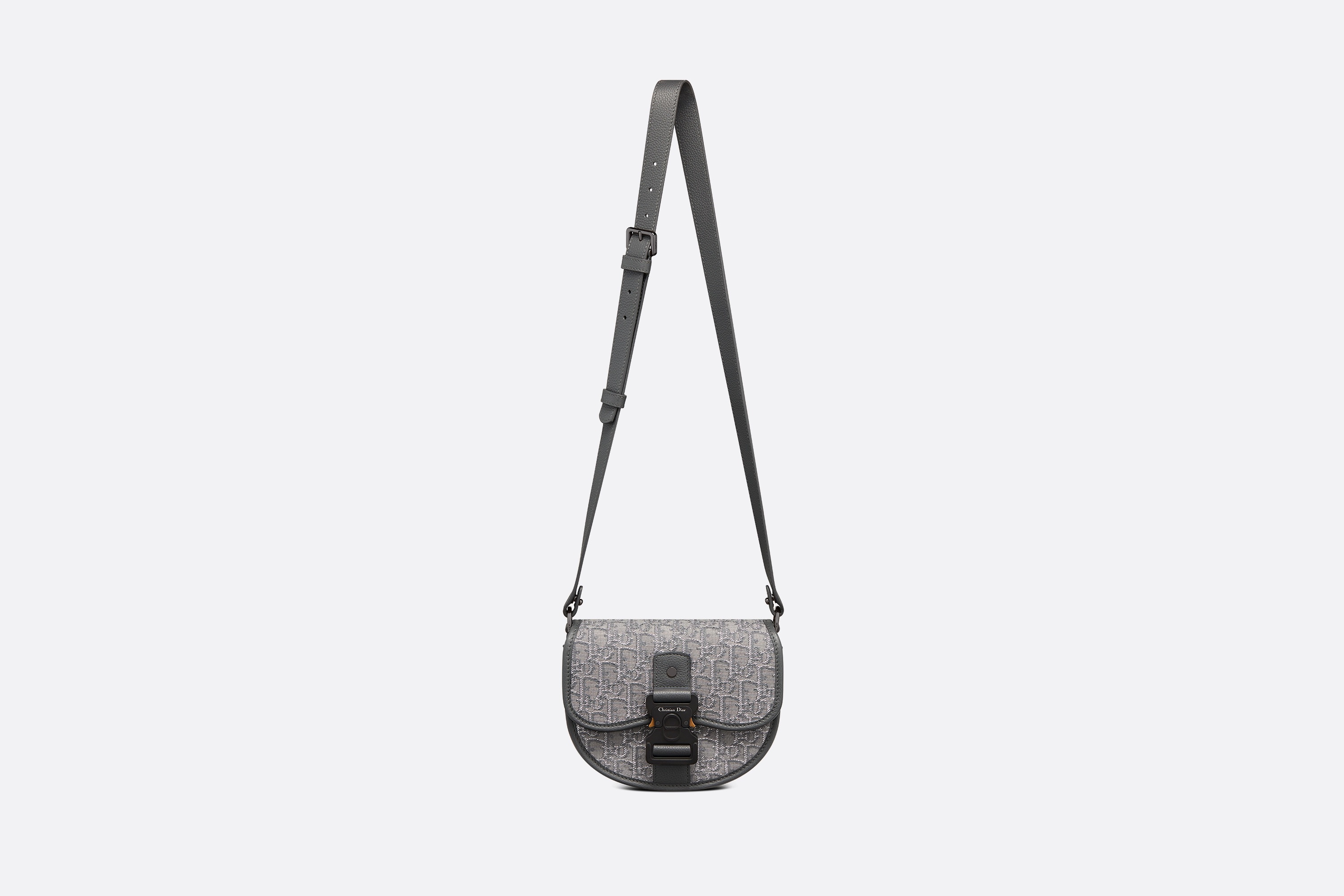 Dior - Mini Gallop Sling Bag Dior Gray Grained Calfskin - Men