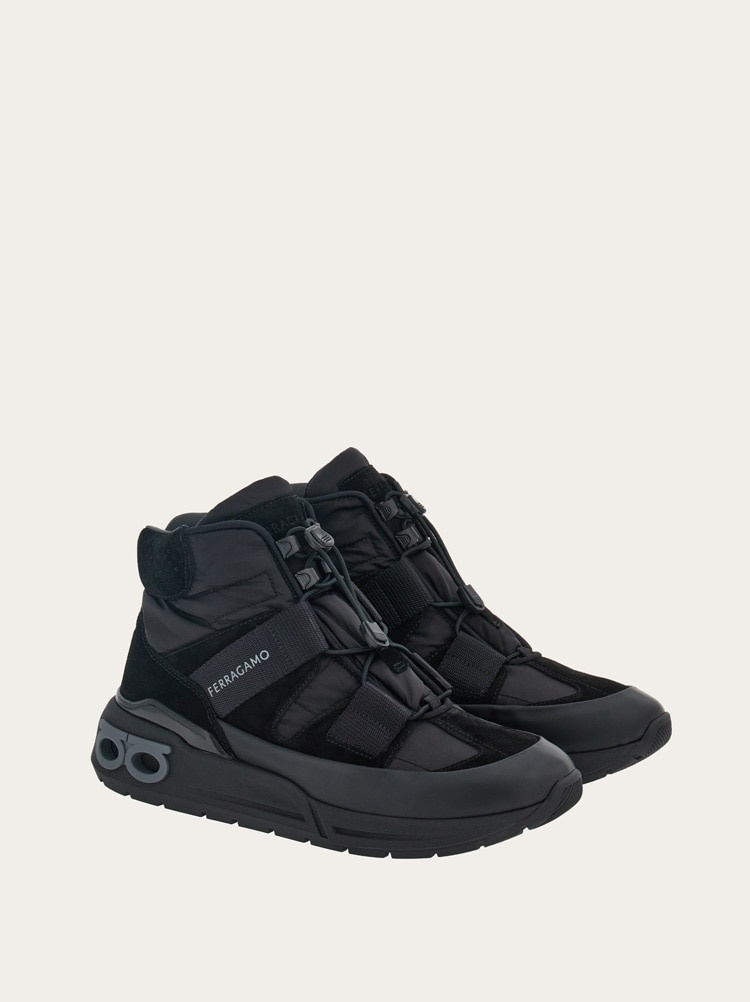 HIGH SNEAKER WITH TREKKING DETAILS - 4