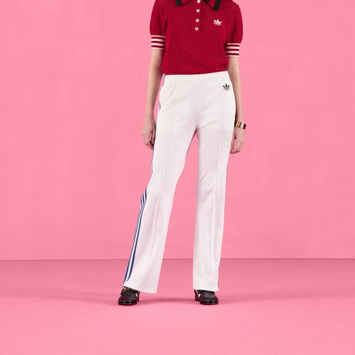 adidas x Gucci flared jogging pants - 7