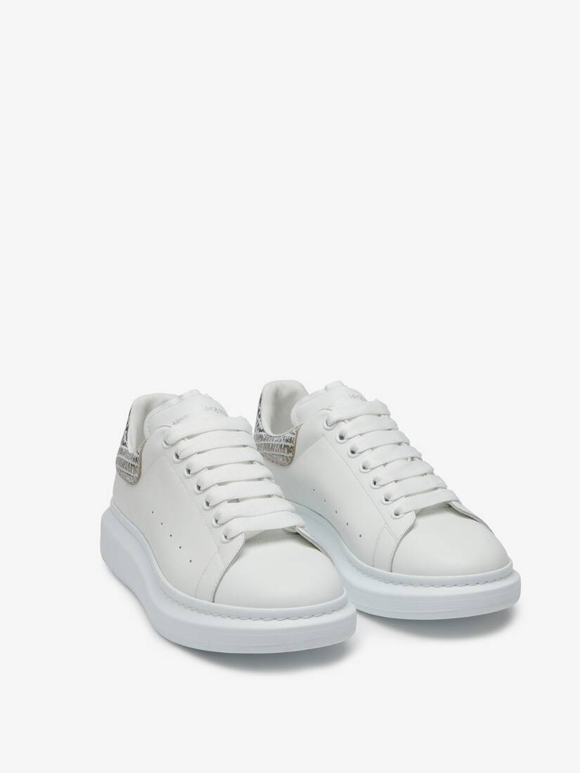 Men's Oversized Sneaker in White/silver - 2