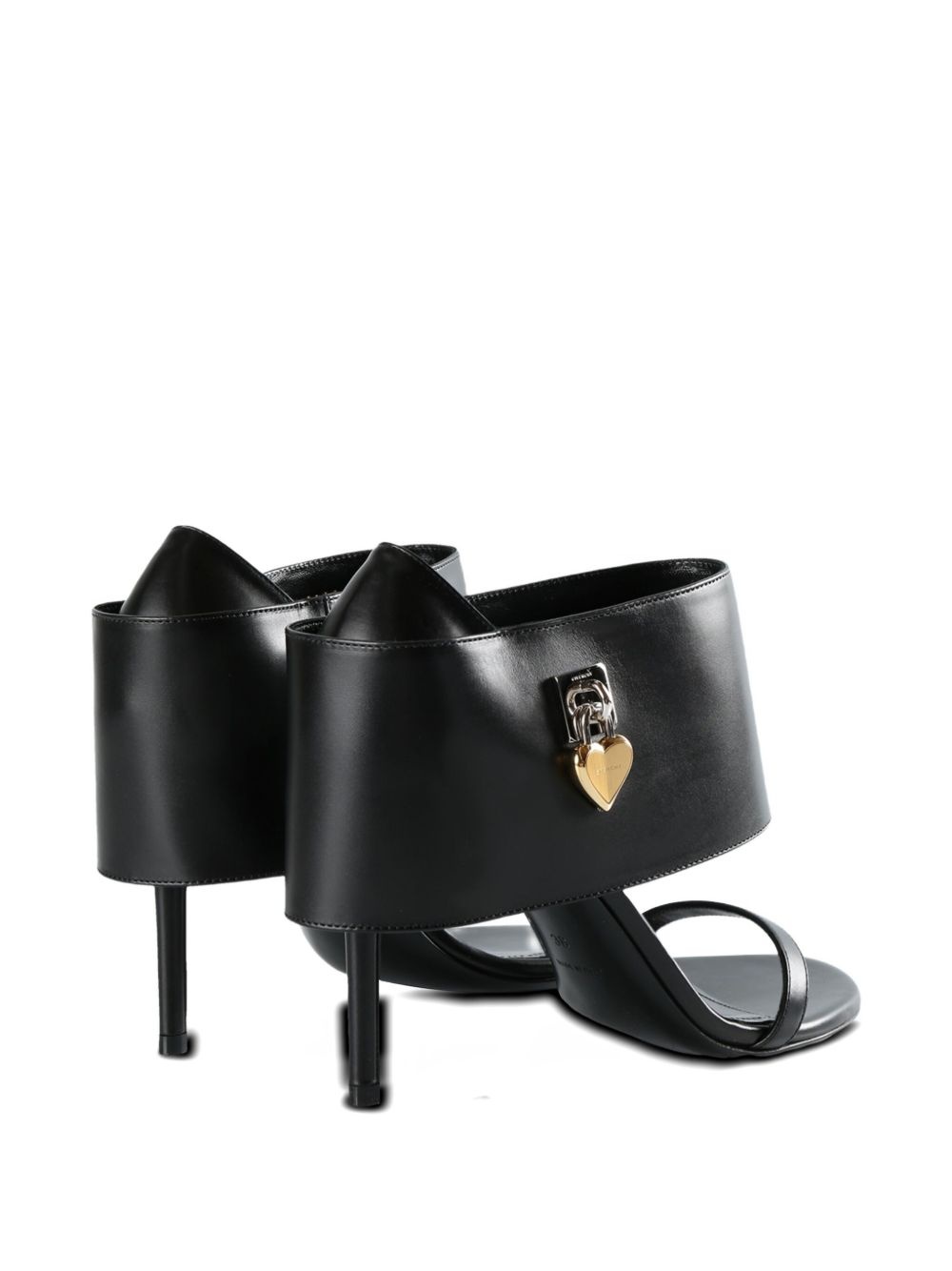 leather heeled sandals - 3