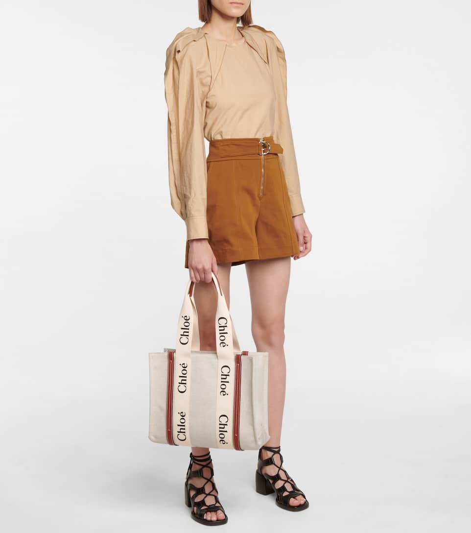 Woody Medium canvas tote - 5