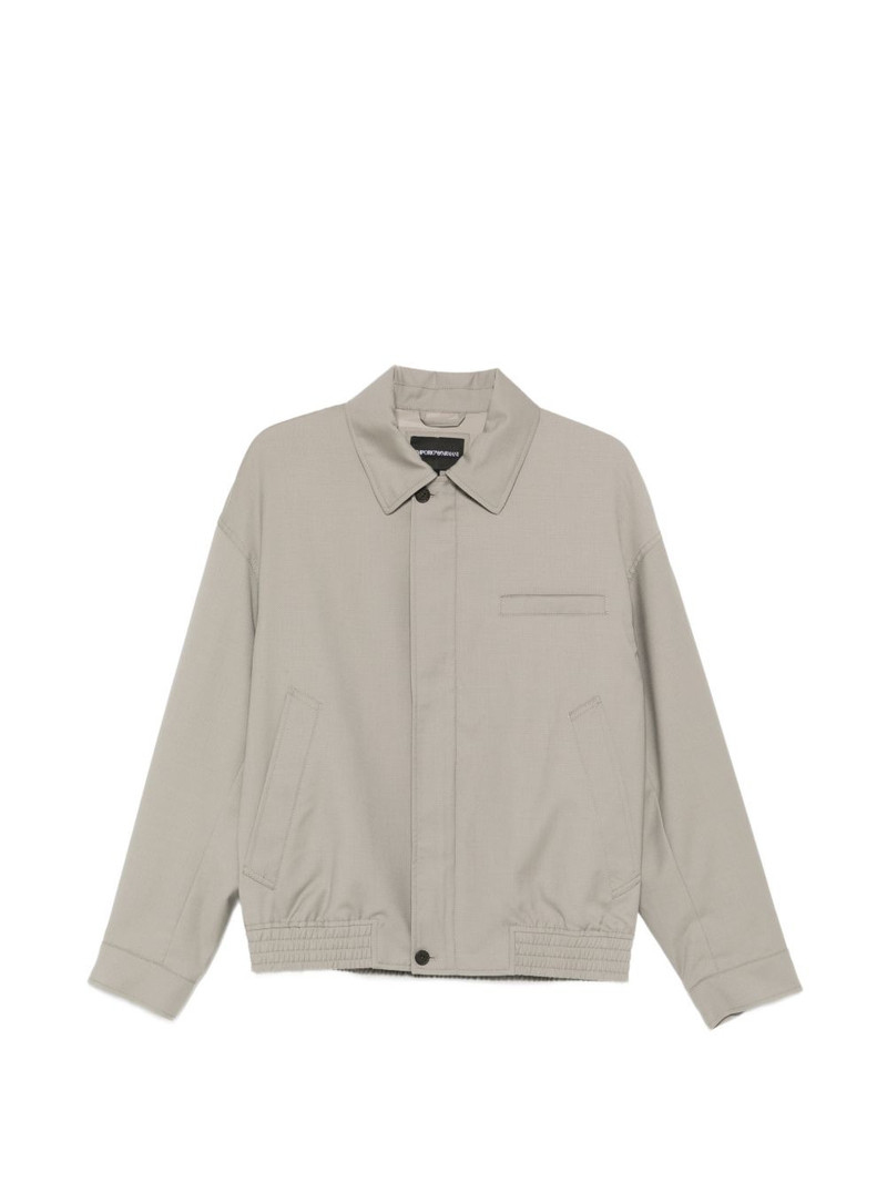 collar virgin wool jacket 1