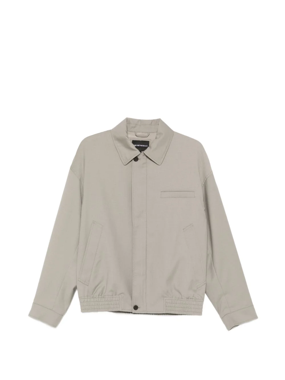 collar virgin wool jacket - 1