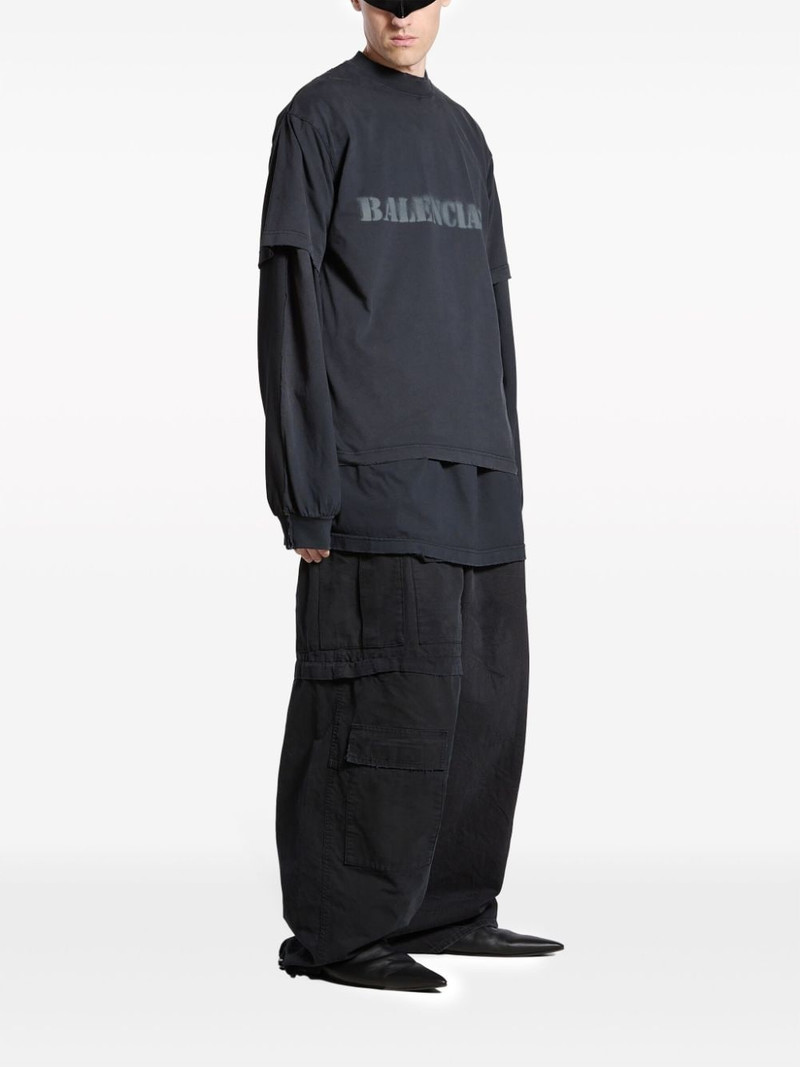 BALENCIAGA logo-print cotton T-shirt outlook