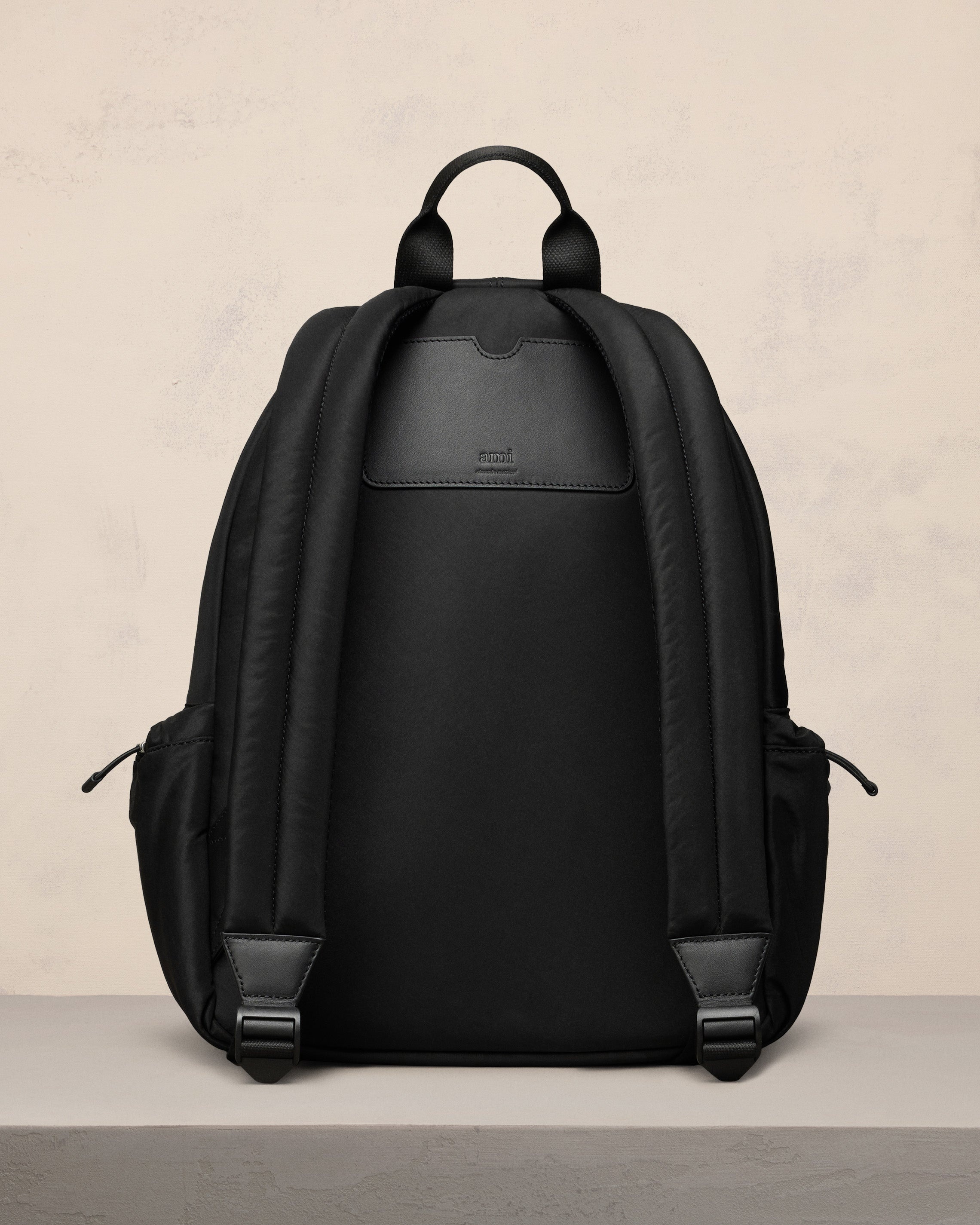 バックパック・リュック Ami De Coeur Backpack - AMI Paris - Synthetic - AMI Parisのブラック Ami de Coeur バックパックがセール中