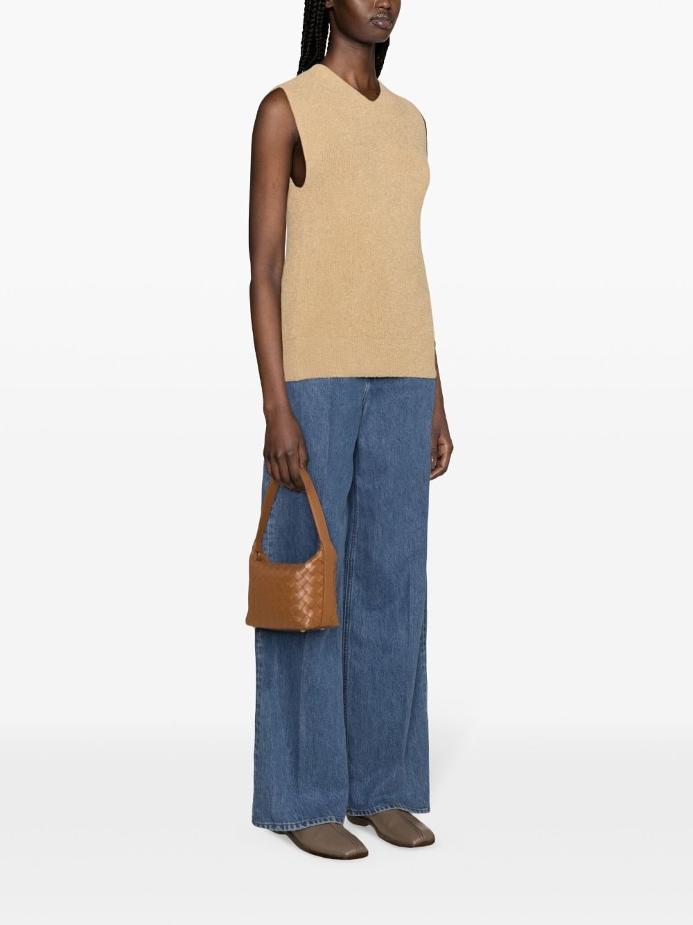 V-neck terry-cloth vest - 3