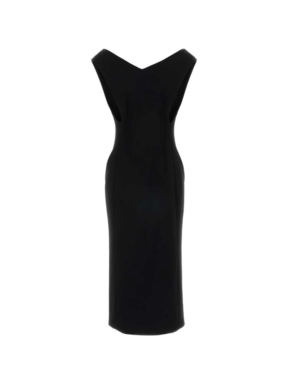 V-neck midi dress - 1