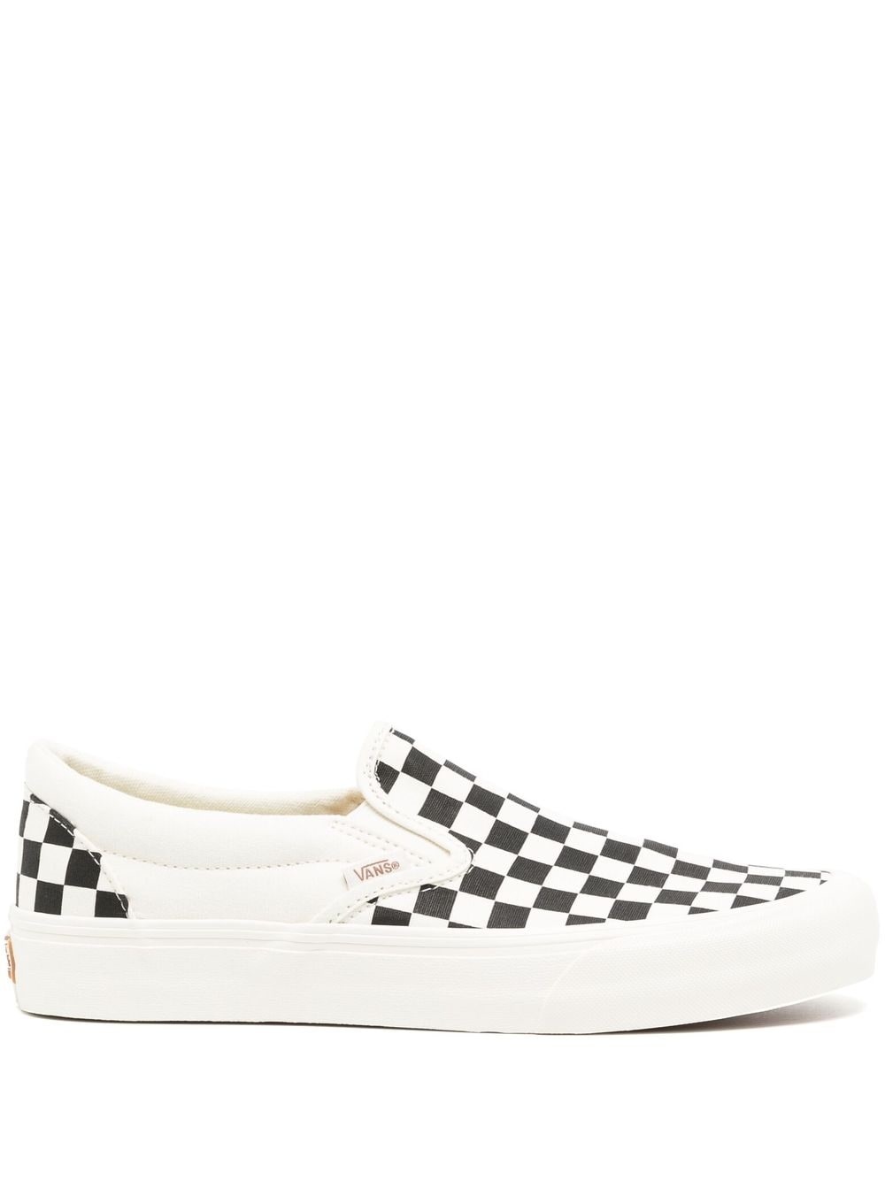 checked slip-on sneakers - 1