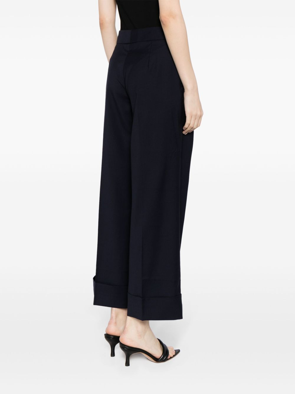 high-rise wool trousers - 4