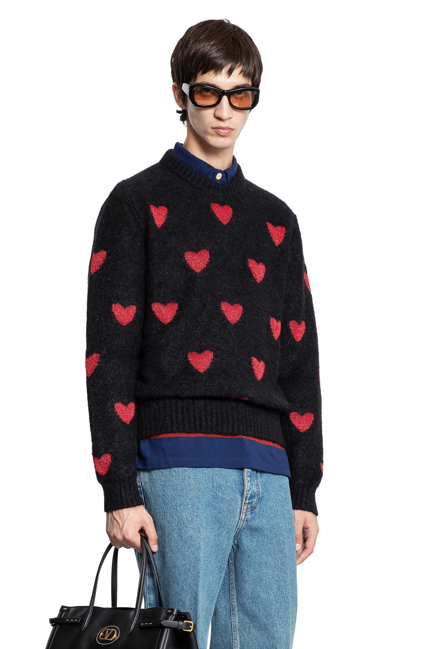 Heart-Jacquard-Mohair-And-Lurex-Jumper - 5