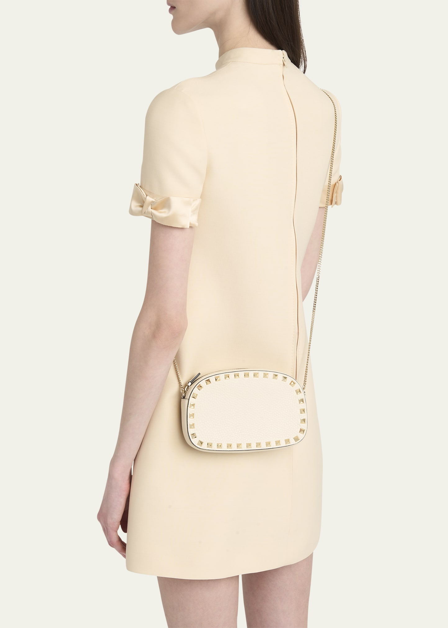 Mini Rockstud Leather Crossbody Bag - 2