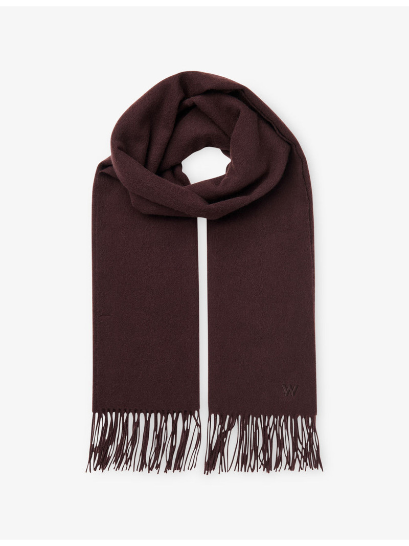 Fringed Wool Blanket Scarf 3