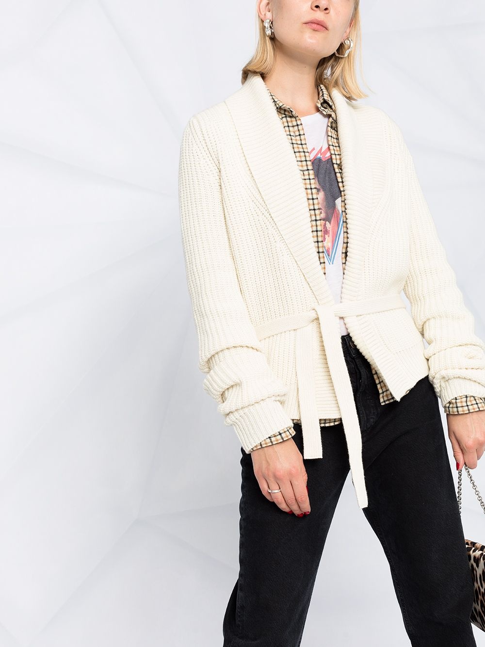 shawl collar cardigan - 5