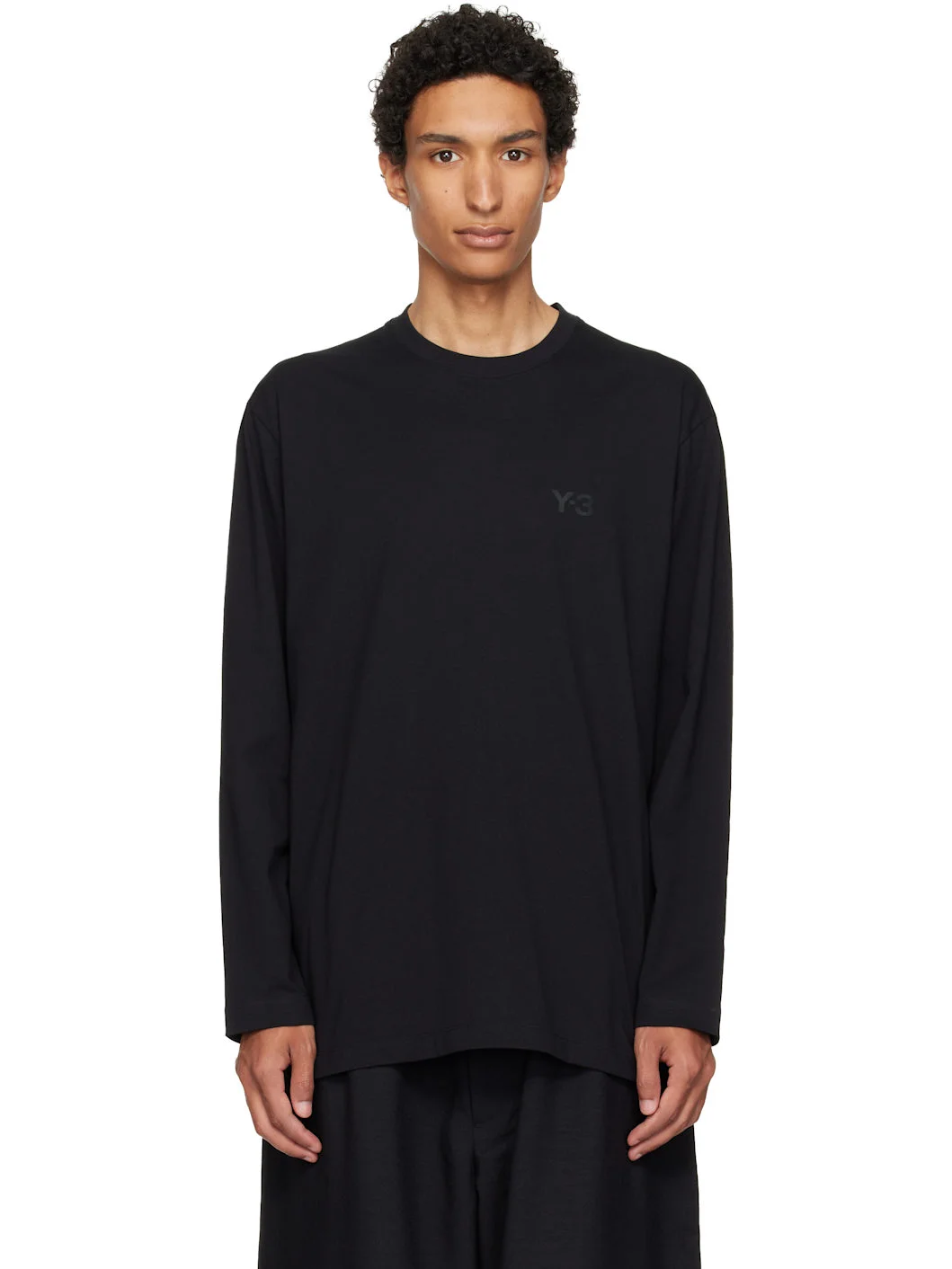 Black Logo Long Sleeve T-shirt - 1
