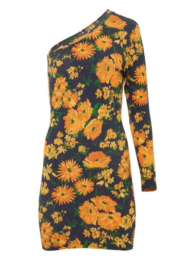 BALENCIAGA floral-print dress outlook