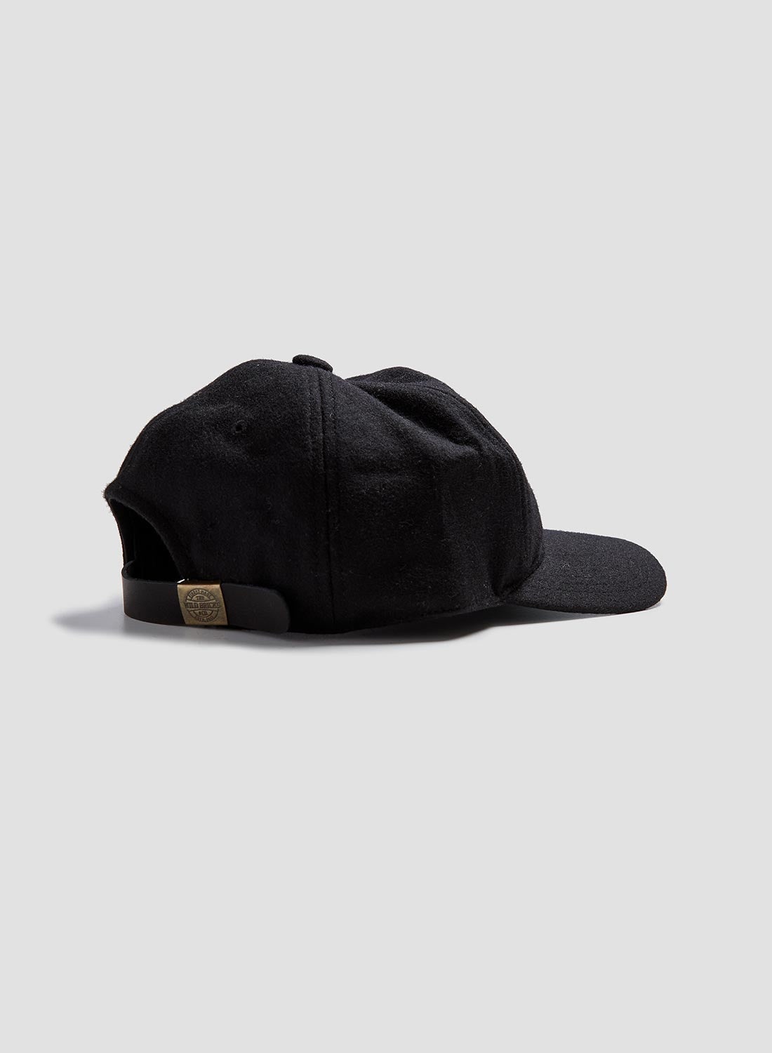Wild Bricks Wool Baseball Cap in Black - 3