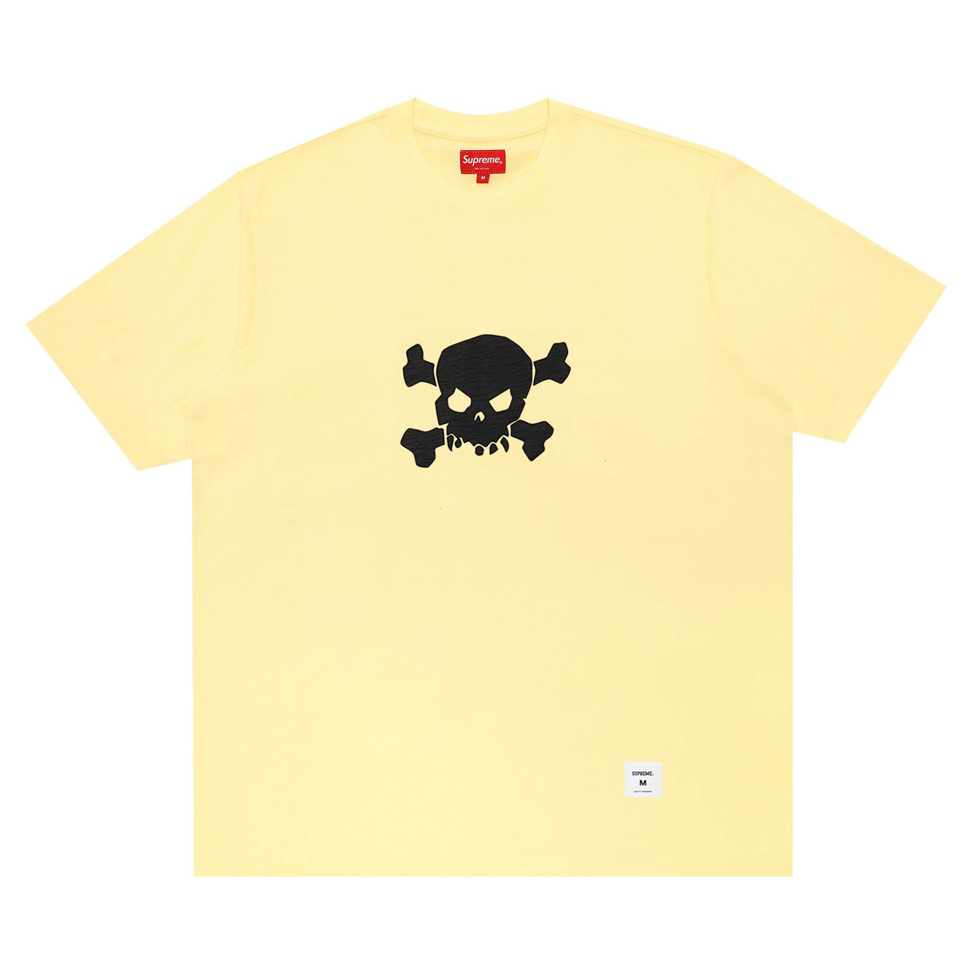 Supreme Skull Short-Sleeve Top 'Pale Yellow' - 1