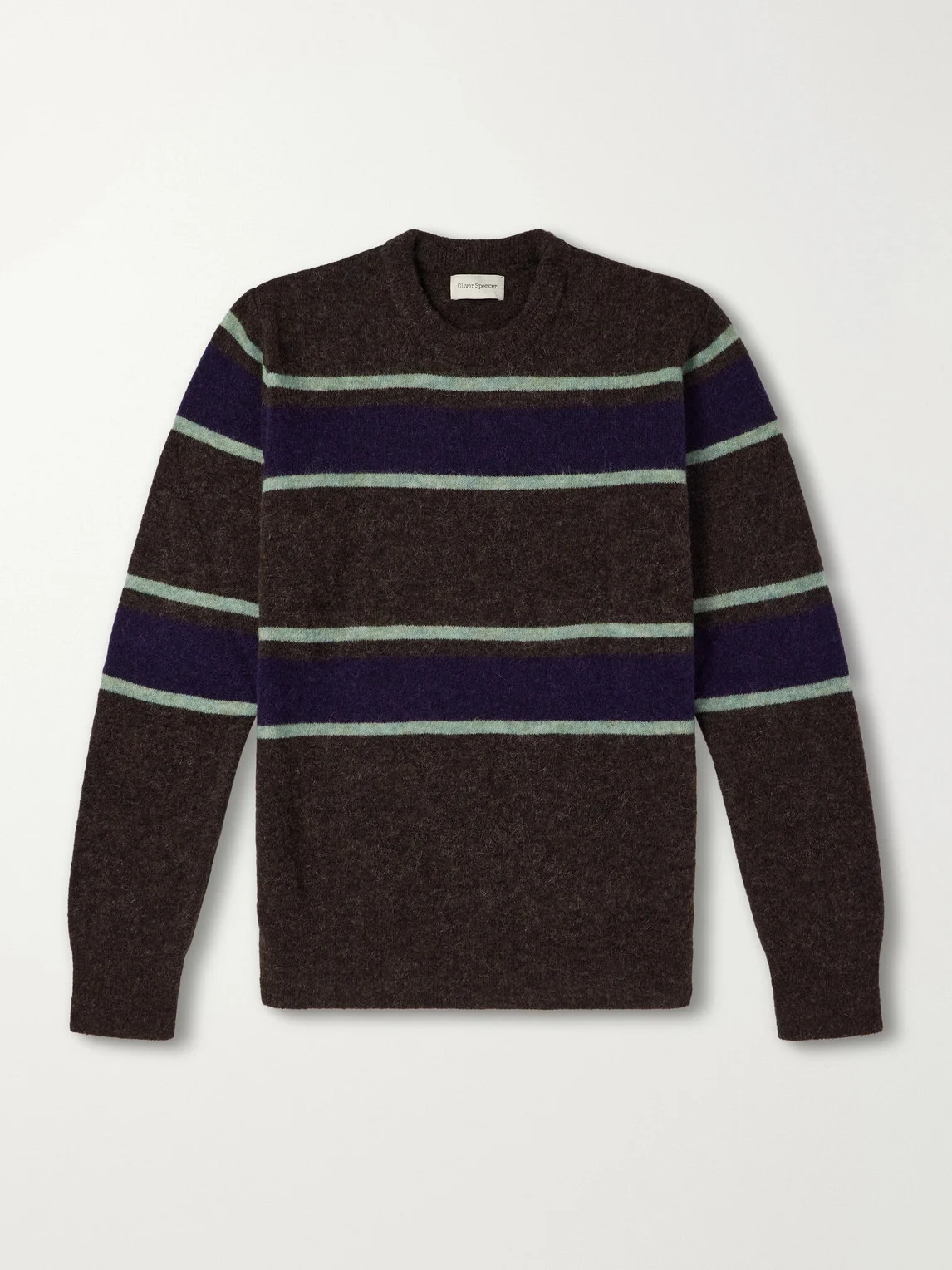 Blenheim Striped Wool-Blend Sweater - 1
