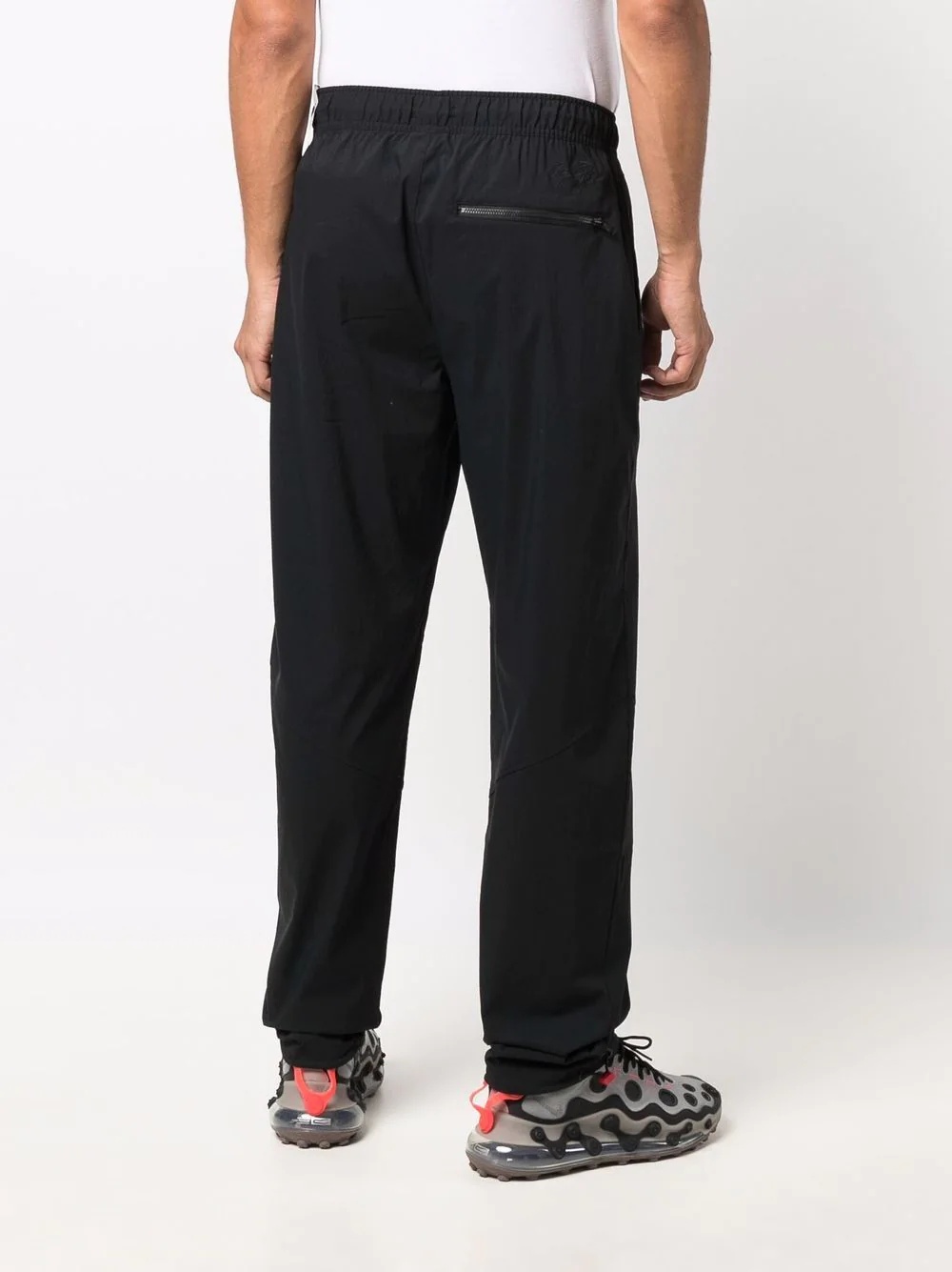 embroidered-logo drawstring-waist track trousers - 4