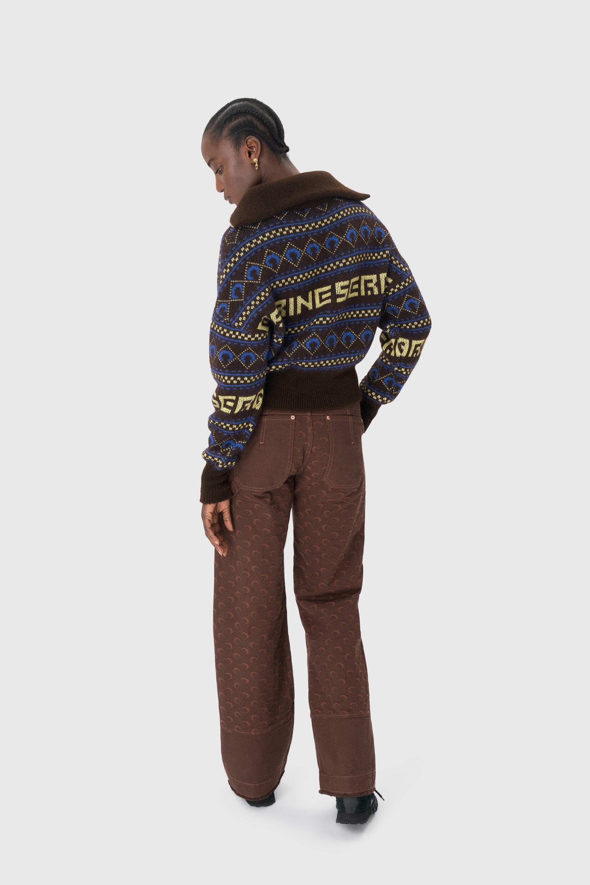 Moon Jacquard Twill Workwear Pants - 5