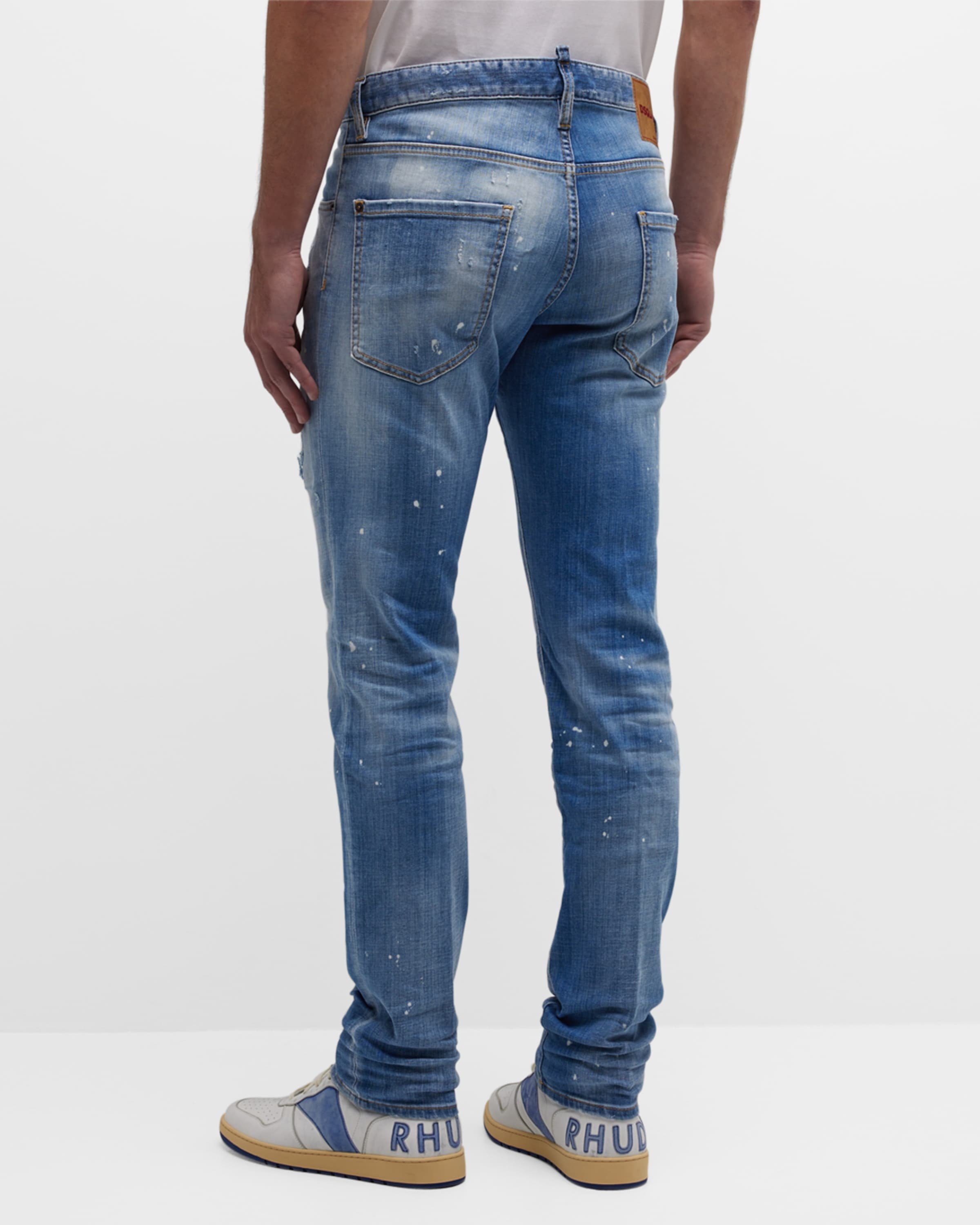 Men's Cool Guy Distressed Slim Jeans - 4