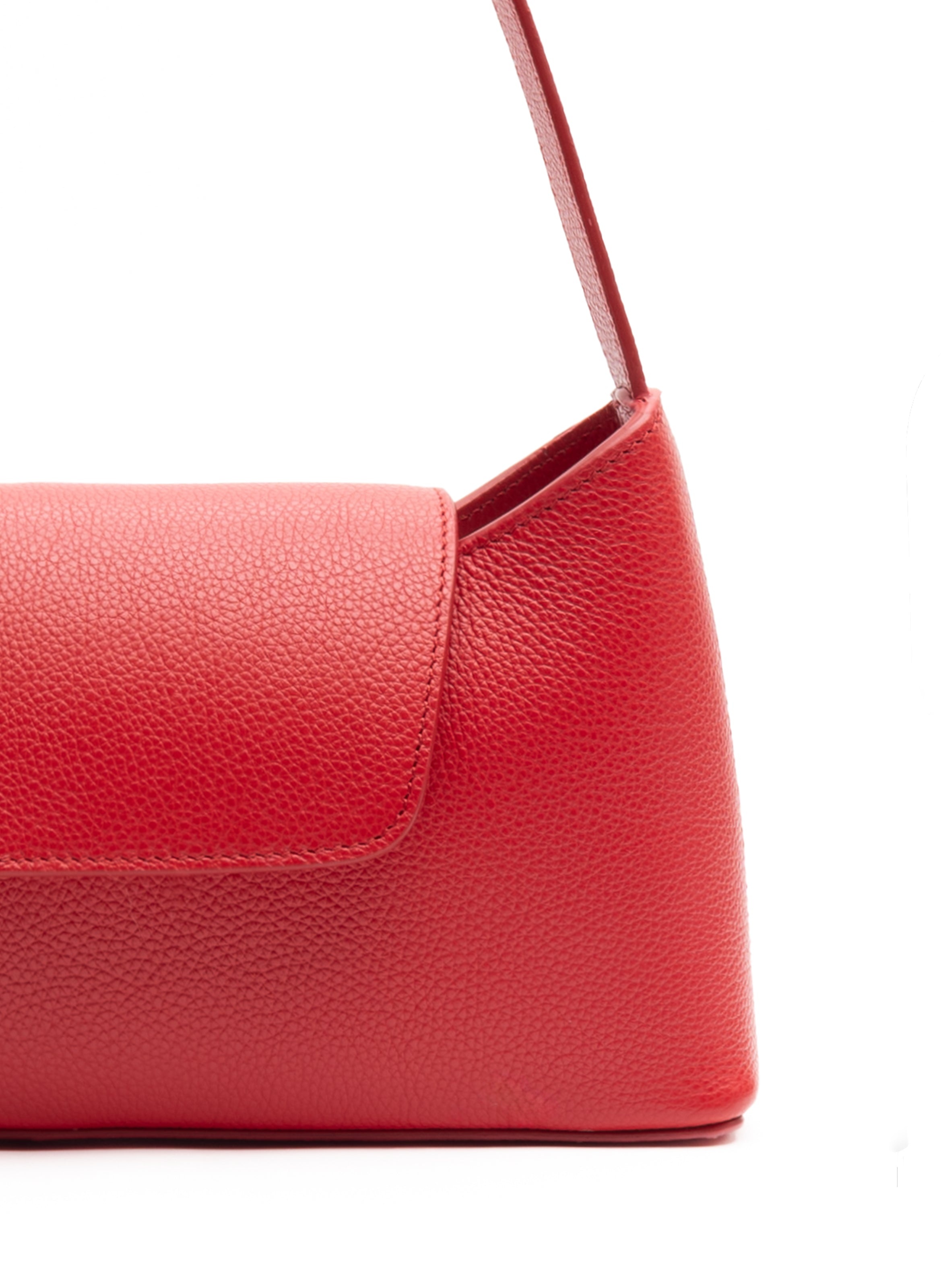 Envelope Pebbled Leather Red - 4